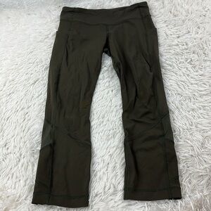Lululemon Pace Rival Crop *22" Dark Olive